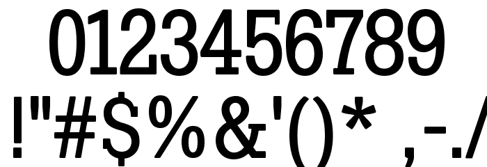 SlabTallX-Medium Font OTHER CHARS