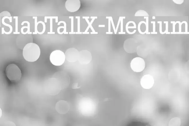 SlabTallX-Medium Polices examples