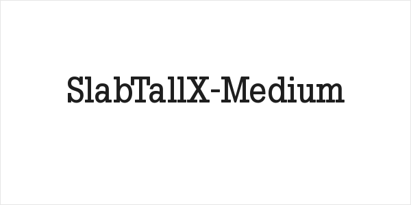 SlabTallX-Medium Logo
