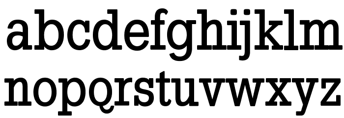 SlabTallX-Medium Font LOWERCASE