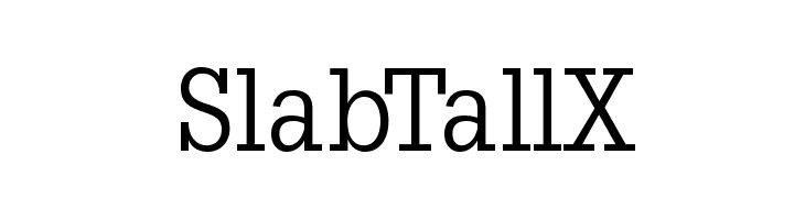 SlabTallX Font