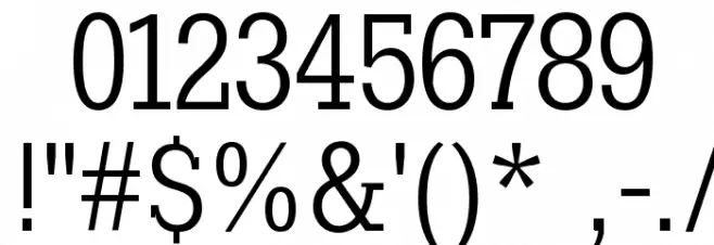 SlabTallX Font OTHER CHARS