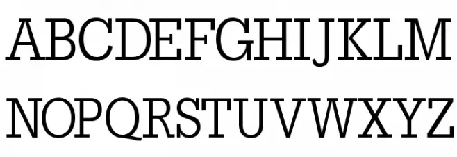 SlabTallX Font Litere mari