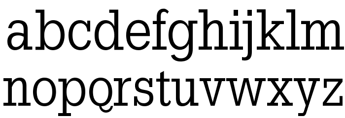 SlabTallX Font LOWERCASE
