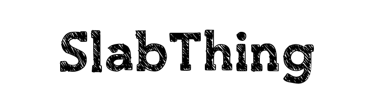 SlabThing Font