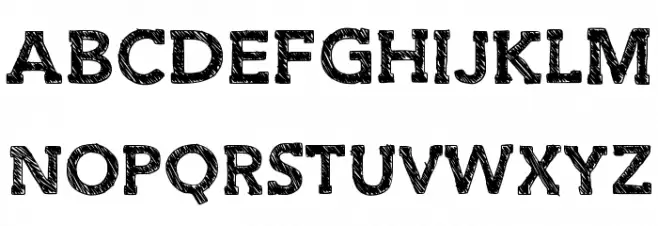 SlabThing Шрифта ВЕРХНИЙ