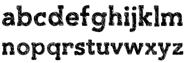 SlabThing Font LOWERCASE