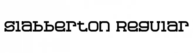 Slabberton Regular  Frei Schriftart Herunterladen