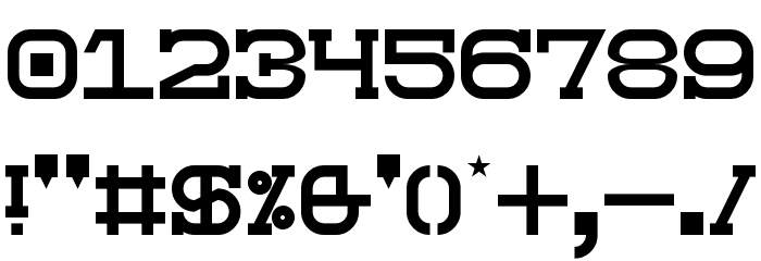 Slabberton Regular Font OTHER CHARS