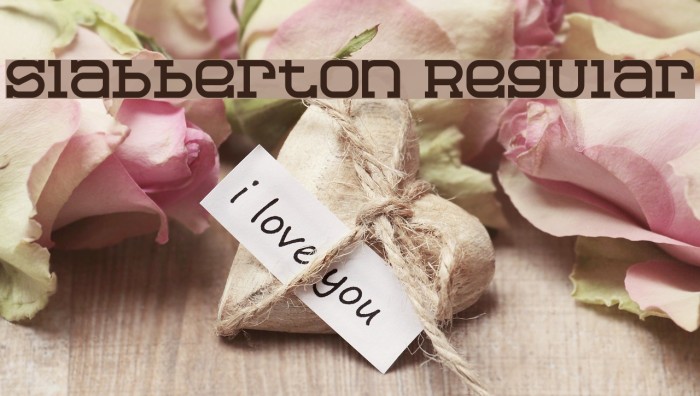 Slabberton Regular Font examples
