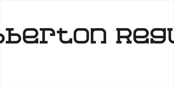 Slabberton Regular Logo