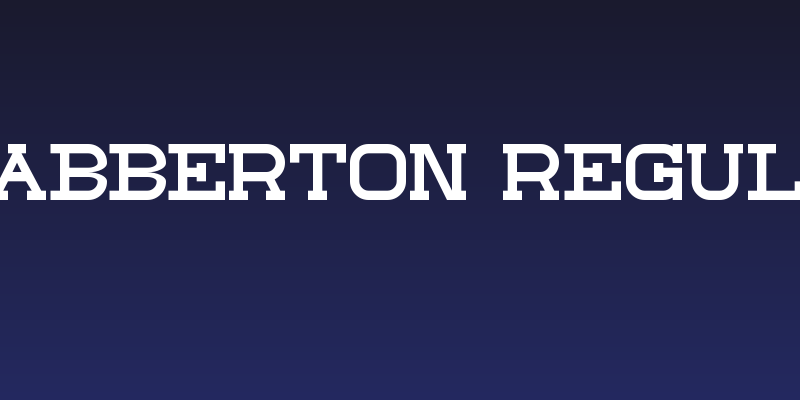 Slabberton Regular Social Header