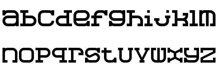 Slabberton Regular Font LOWERCASE