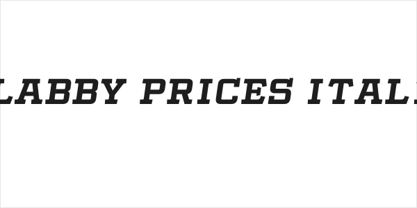 Slabby Prices Italic Logo