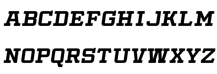 Slabby Prices Italic Font LOWERCASE