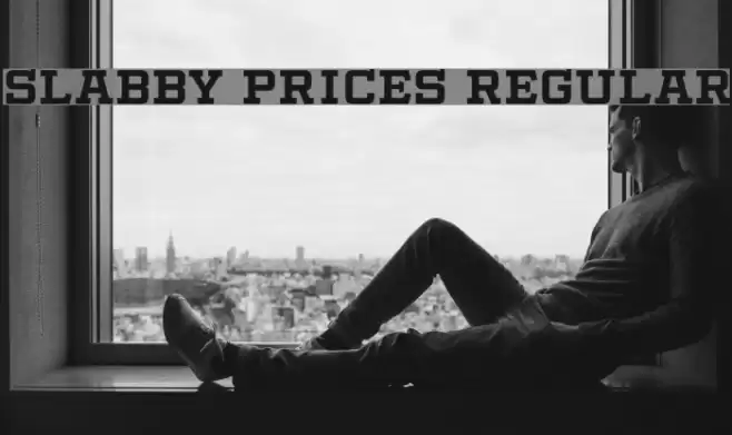 Slabby Prices Regular Font examples