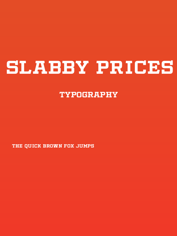 Slabby Prices Regular Poster