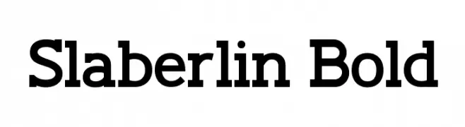 Slaberlin Bold  les polices de caractères gratuit tlcharger