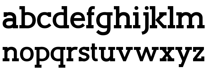Slaberlin Bold Font LOWERCASE