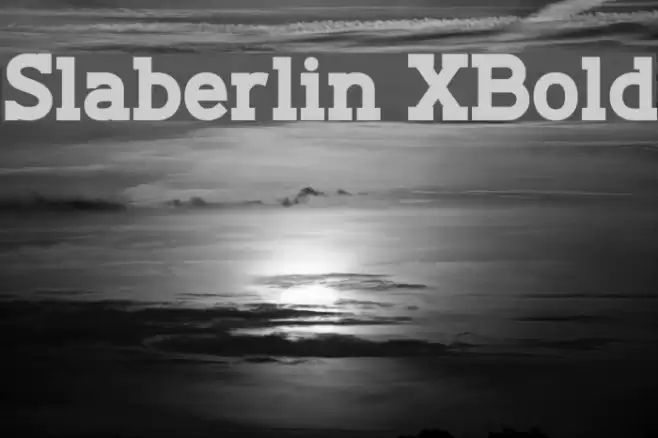 Slaberlin XBold Font examples
