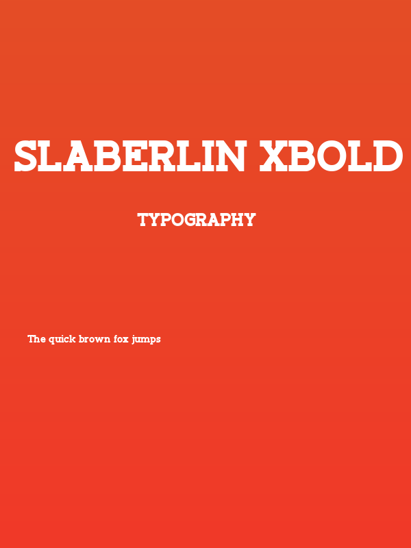Slaberlin XBold Poster