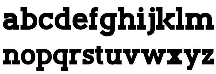 Slaberlin XBold Font LOWERCASE