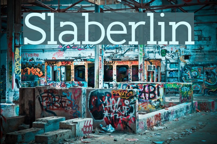Slaberlin Font examples