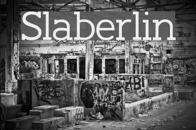 Slaberlin Font examples