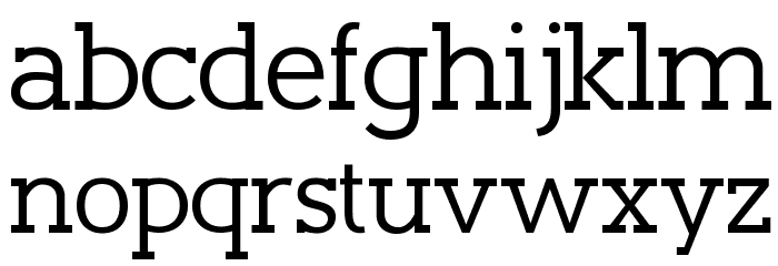 Slaberlin Font LOWERCASE