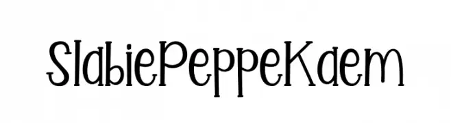 Slabie Peppe Kaem  Frei Schriftart Herunterladen