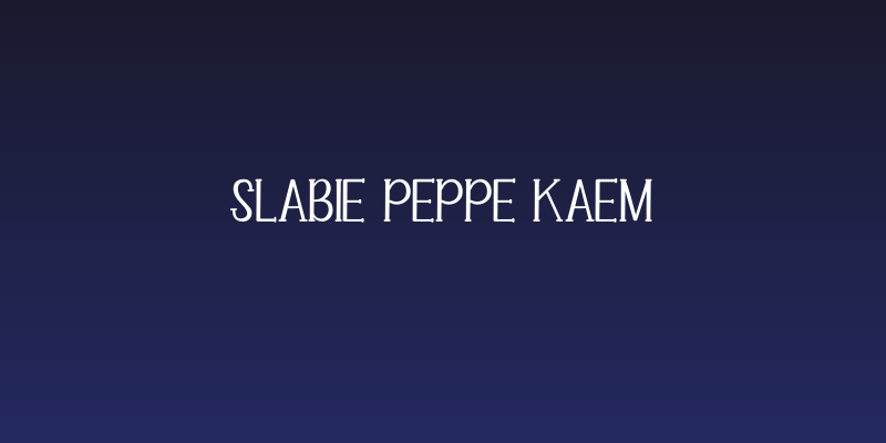 Slabie Peppe Kaem Social Header