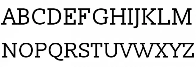 Slabo 13px Font Litere mari