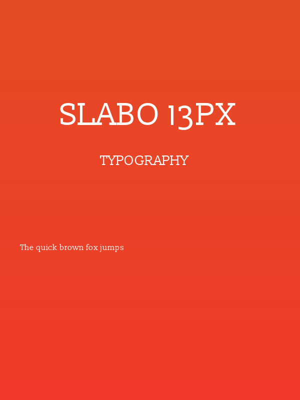 Slabo 13px Poster