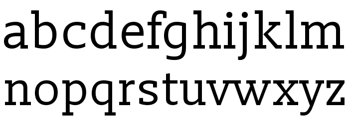 Slabo 13px Font LOWERCASE