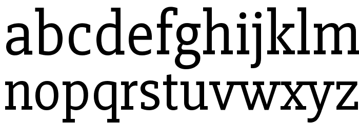 Slabo 27px Font LOWERCASE
