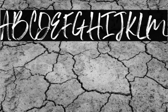 Slabor Brush Font examples