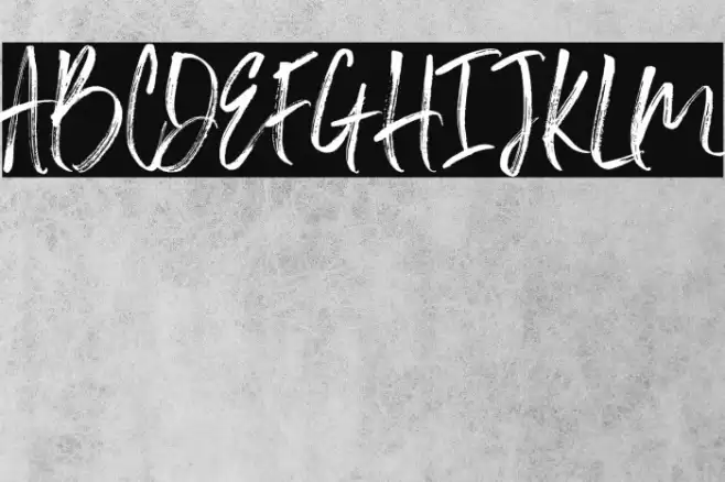 Slabor Brush Font examples