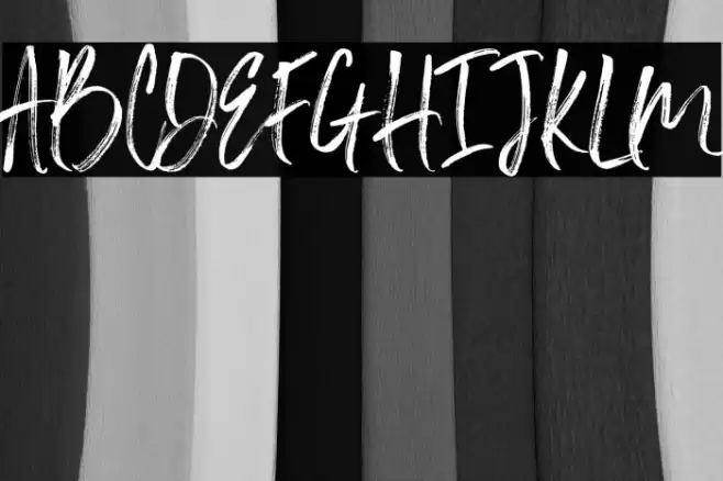 Slabor Brush Font examples