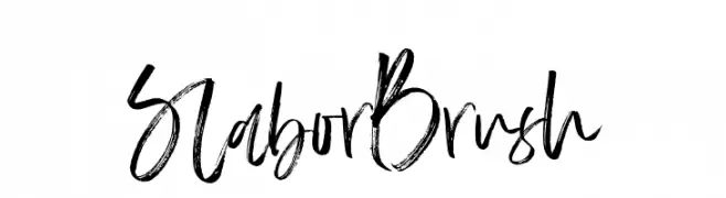 SlaborBrush  Frei Schriftart Herunterladen