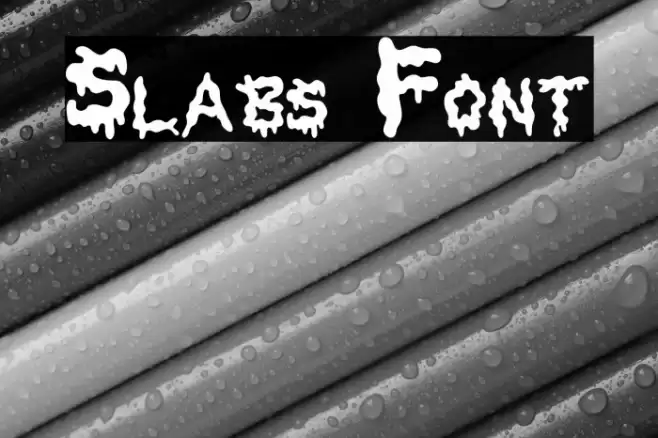 Slabs Font examples