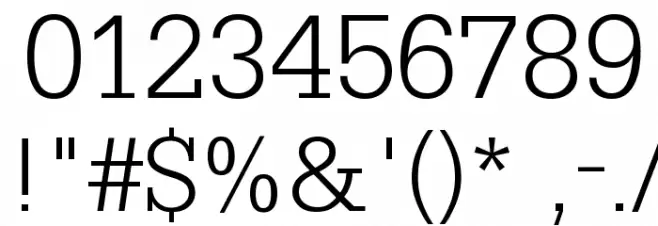 SlabserifXhigh Font OTHER CHARS