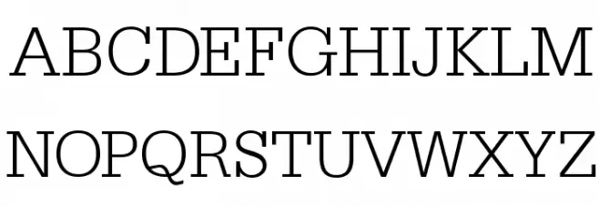SlabserifXhigh Polices MAJUSCULES