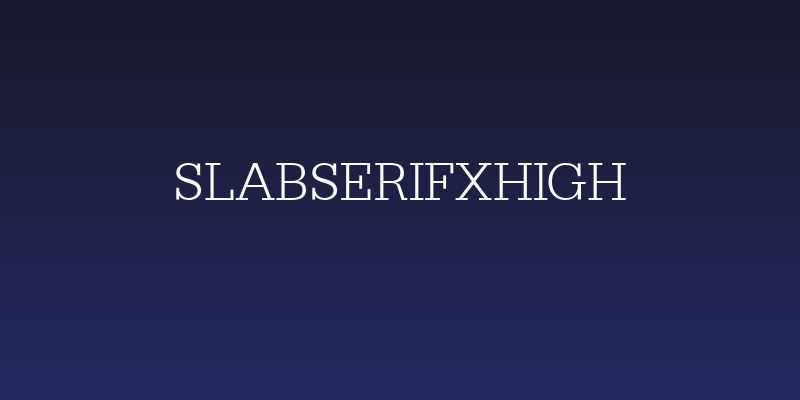 SlabserifXhigh Social Header