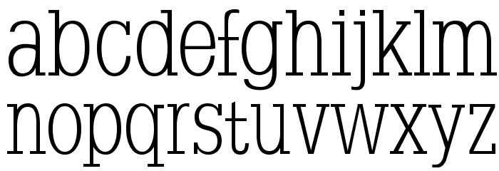 SlabserifXhigh Font LOWERCASE