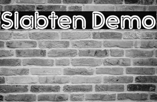Slabten Demo Font examples