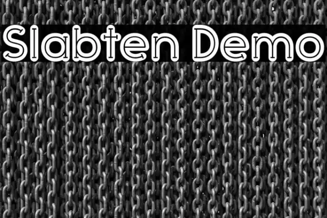 Slabten Demo Font examples