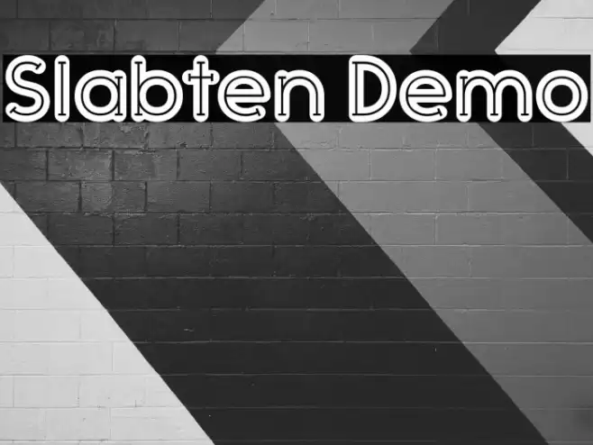 Slabten Demo Font examples