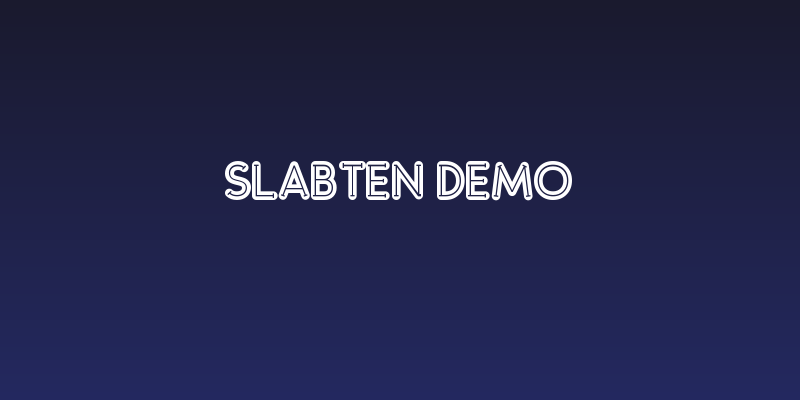 Slabten Demo Social Header