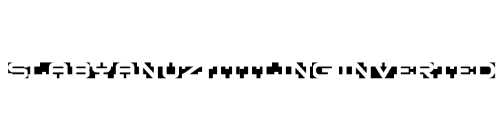Slabyanuz titling inverted  Frei Schriftart Herunterladen