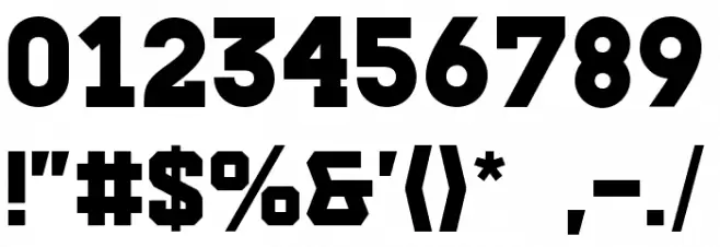 Slabzone Font OTHER CHARS